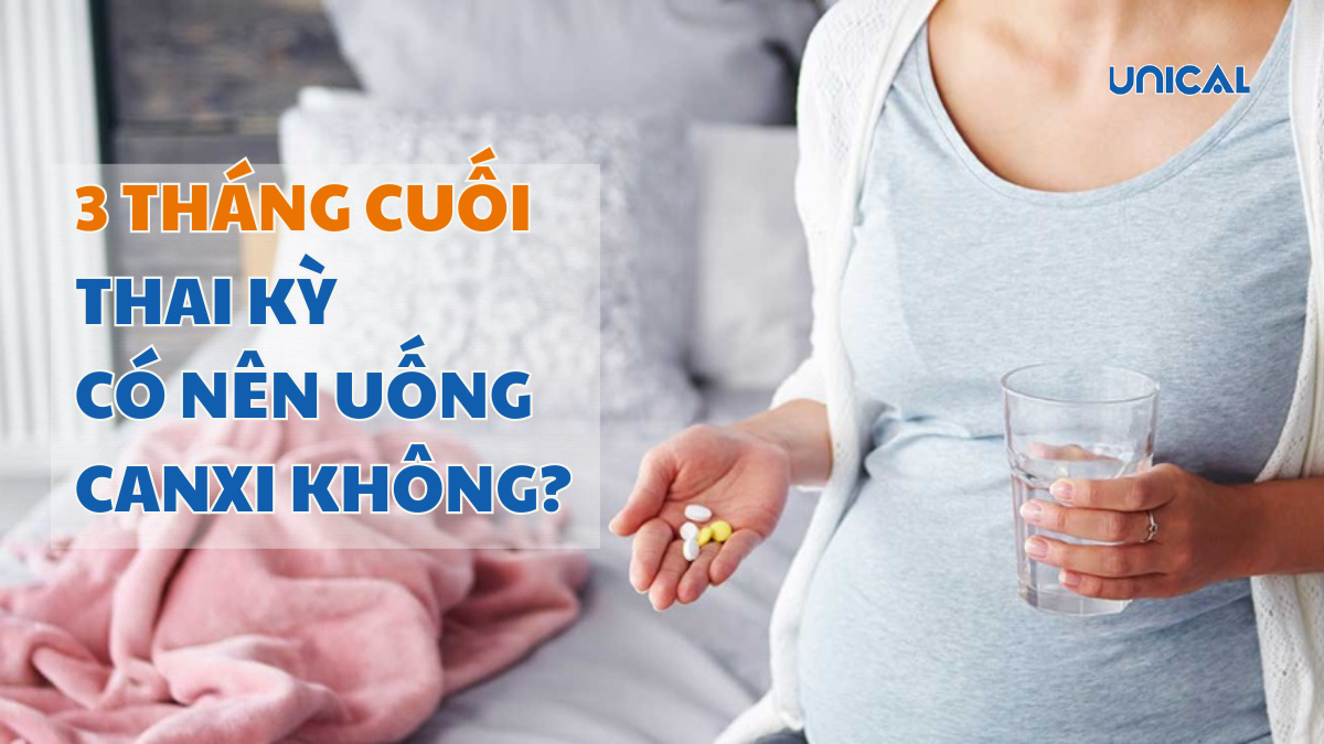 3 tháng cuối thai kỳ có nên uống canxi không?