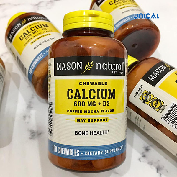 Mason Natural Chewable Calcium 600 Mg + D3